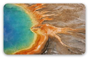 Grand Prismatic Spring - samolepka na kartu
