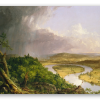 Zákrut řeky Connecticut - samolepka na kartu