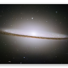 Galaxie Sombrero - samolepka na kartu