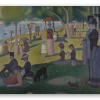 Nedělní odpoledne na ostrově La Grande Jatte - samolepka na kartu