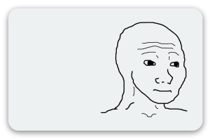 Wojak - samolepka na kartu