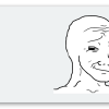 Smug Wojak - samolepka na kartu