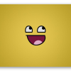 Awesomeface - samolepka na kartu