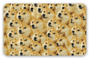 Doge - samolepka na kartu