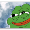 Happy Pepe - samolepka na kartu