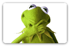 Kermit - samolepka na kartu