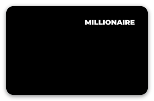Milionář - samolepka na kartu