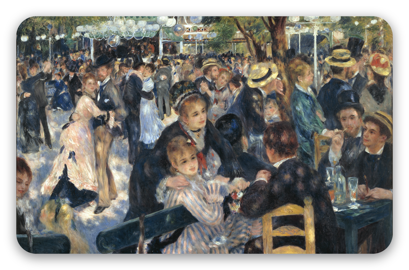 Bál v Moulin de la Galette - samolepka na kartu