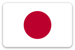 Japonsko - samolepka na kartu