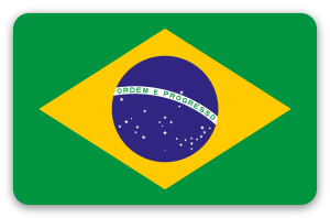Brazílie - samolepka na kartu