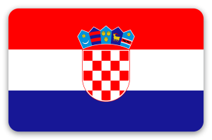 Chorvatsko - samolepka na kartu