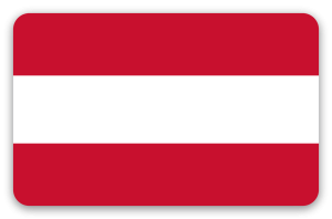 Rakousko - samolepka na kartu