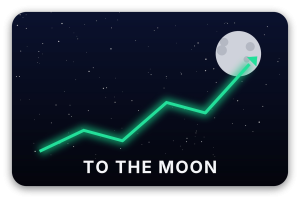 To The Moon - samolepka na kartu