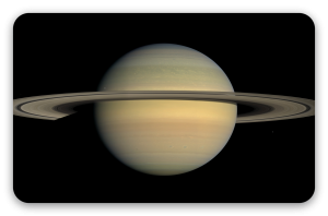 Saturn - samolepka na kartu