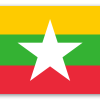 Myanmar - samolepka na kartu
