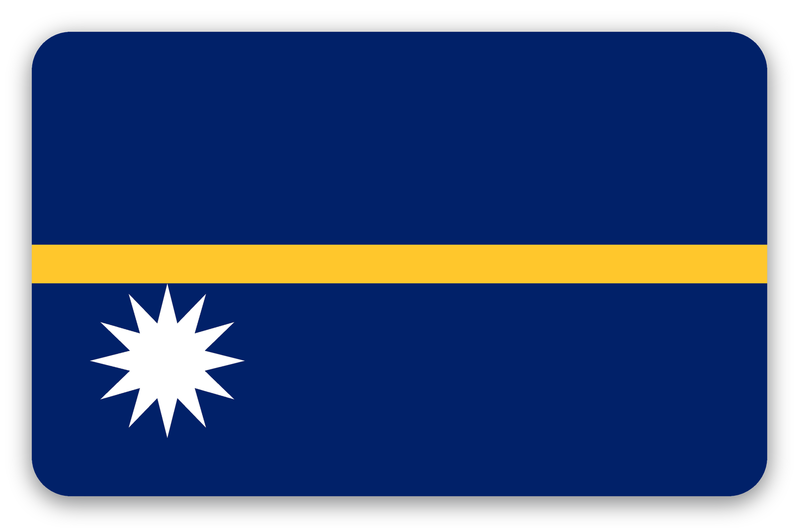 Nauru - samolepka na kartu