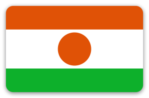 Niger - samolepka na kartu