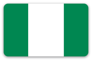 Nigérie - samolepka na kartu