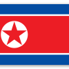 Severní Korea - samolepka na kartu