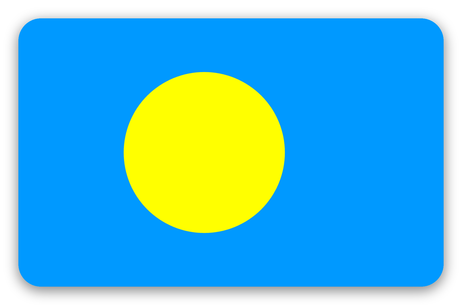 Palau - samolepka na kartu