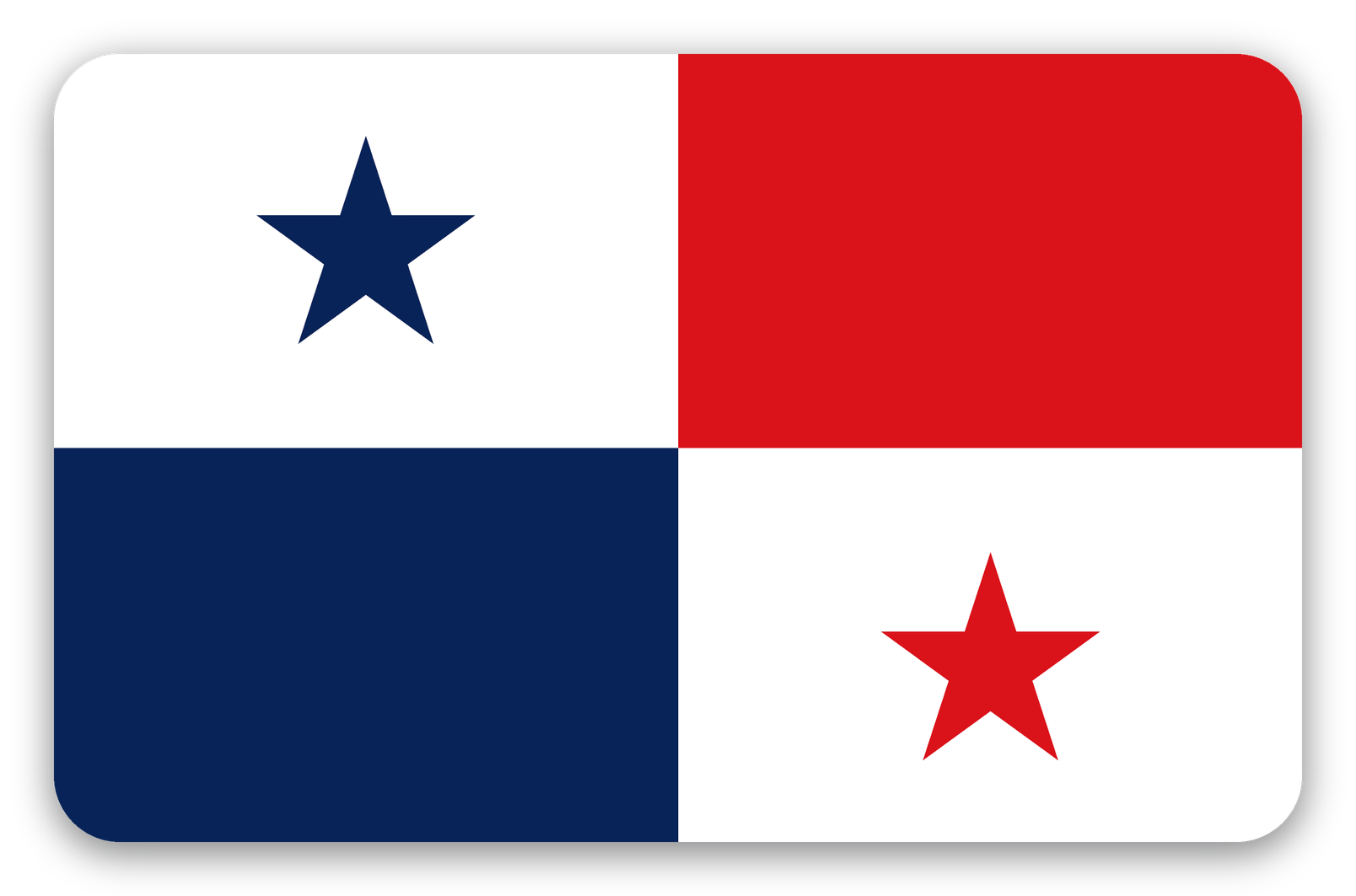 Panama - samolepka na kartu