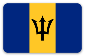 Barbados - samolepka na kartu