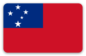 Samoa - samolepka na kartu