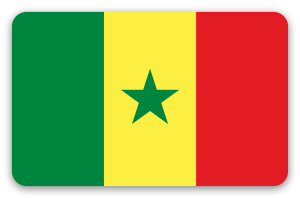 Senegal - samolepka na kartu