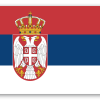 Srbsko - samolepka na kartu