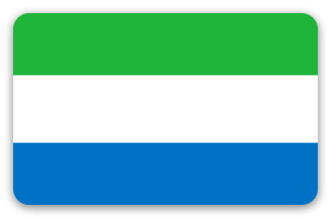 Sierra Leone - samolepka na kartu