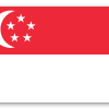 Singapur - samolepka na kartu