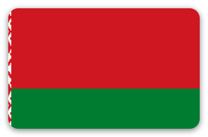 Bělorusko - samolepka na kartu