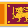 Srí Lanka - samolepka na kartu