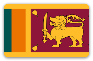 Srí Lanka - samolepka na kartu