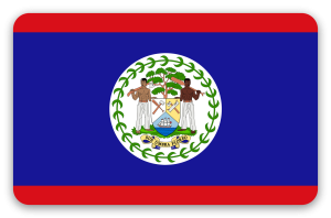 Belize - samolepka na kartu