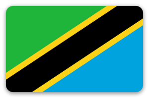 Tanzanie - samolepka na kartu