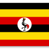 Uganda - samolepka na kartu