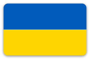 Ukrajina - samolepka na kartu
