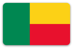 Benin - samolepka na kartu