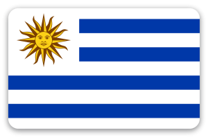 Uruguay - samolepka na kartu