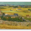 Žně (Van Gogh) - samolepka na kartu