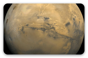 Mars - samolepka na kartu