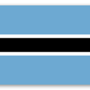 Botswana - samolepka na kartu