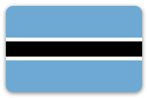 Botswana - samolepka na kartu