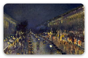 Boulevard Montmartre v noci - samolepka na kartu