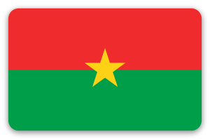 Burkina Faso - samolepka na kartu
