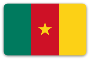 Kamerun - samolepka na kartu