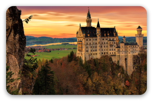 Neuschwanstein - samolepka na kartu