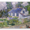 Vincent van Gogh: Domy v Auvers - samolepka na kartu