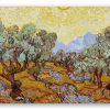 Vincent van Gogh: Olivovníky - samolepka na kartu